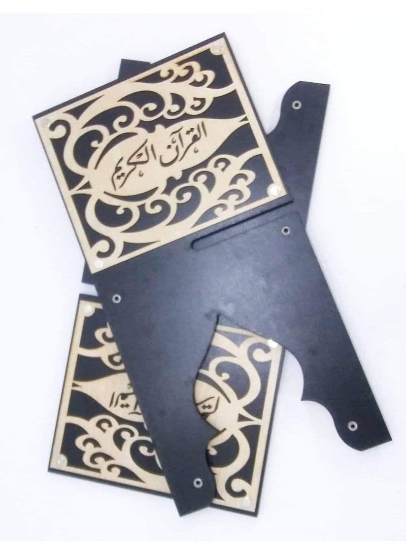 حامل مصحف خشبي  شيك جداً - مزخرف بالليزر - Image 5